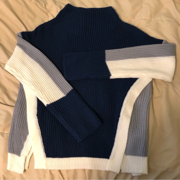 Navy knit open sweater - Picture 2 of 9